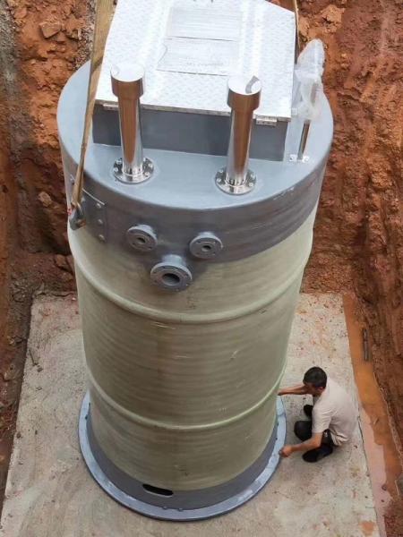 甘孜州峨眉山一体化提升泵安装